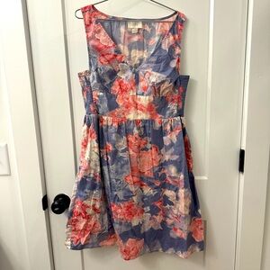 LOFT Floral dress SZ M
